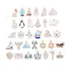 Mundo de Hielo y Nieve Pingüino Copo de Nieve Accesorios para Botas de Esquí Colgante de Aleación DIY Cadena para Teléfono Móvil Llavero Adorno