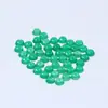 Suministro de Fábrica Ágata Verde Liso Redondo de Fondo Plano Piedra Natural 5mm Redondo de Fondo Plano Superficie Curva Incrustaciones Joyería Piedra Suelta