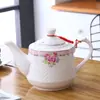 Tetera de Cerámica Olla Individual Gran Capacidad Hogareña Hueso de China 1-2 Litros Para Hacer Té Resistente a Altas Temperaturas Hervidor de Agua Fría con Filtro Envío Gratis