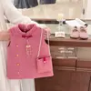 ¡Xian Ning QiJin Suitang! Vestido Original Nuevo Estilo Chino para Niñas, Atuendo Festivo para Niñas, Vestido Chaleco Dorado Estilo Nacional
