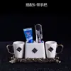 Conjunto de Cinco Peças para Banheiro em Cerâmica Lavatório Conjunto de Higiene Pessoal Diária Estilo Europeu Copo para Enxaguar a Boca Copo para Escovar os Dentes Presente de Casamento Presente