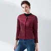 Chaqueta Corta Ligera de Plumas para Mujer Estilo 2026 con Cuello Redondo, Forro de Plumas de Pato Blanco, Abrigo Versátil de Moda Coreana Transfronterizo
