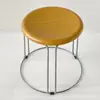 Banqueta Redonda para Uso Doméstico, Banqueta Reforçada de Madeira Maciça, Bancada Pequena para Mesa de Centro de Sala de Estar, Banqueta Redonda Pequena para Mesa de Jantar de Feira Atacado, Banqueta Baixa de Meia Altura