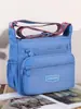 Bolso Cruzado Versátil de Estilo Simple y Multicapa de Moda, Gran Capacidad para Mujer, Adecuado para el Viaje Diario y Viajes Ligeros, Bolso de Hombro de Nylon
