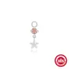Pendientes de Plata de Ley S925 con Borla Geométrica de Diamantes Accesorios para Pendientes Colgante de Encanto para Pendientes Joyería para Orejas