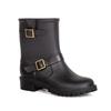 Novas Galochas Antiderrapantes Espessas 2023 para Mulheres, Sapatos de Borracha da Moda de Cano Médio, Sapatos Aquáticos Femininos, Resistentes ao Desgaste e Impermeáveis, Materiais Selecionados