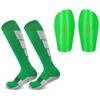 Calcetines de Fútbol de Fondo de Toalla de Venta Caliente Transfronteriza Combinación de Espinilleras de Fútbol Juego de Dos Piezas Equipo de Protección de Fútbol Profesional Venta al por Mayor Personalizada