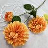 Nueva hortensia artificial de 3 tallos con fragancia oscura, arreglo floral para la decoración de la escena de boda, pared de flores, arreglo floral decorativo, material de tela cepillada, flor falsa
