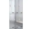 Armario de Acero Inoxidable 304 Gabinete para Personal Armario para Taller Libre de Polvo Armario Multipuerta 201 Armario Colgante Armario de Almacenamiento de Acero Inoxidable