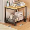 Estante de almacenamiento debajo del escritorio, carrito de almacenamiento móvil para dormitorio, estante de almacenamiento de libros y bolsas de varios niveles de pie para estudiantes y uso doméstico