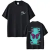 Camiseta Gráfica del Álbum Monarca del Rapero Eladio Carrión para Hombres y Mujeres Moda Hip-Hop Súper Elegante