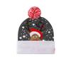Gorro de Punto Jacquard Navideño con Pompón, Diseños de Reno y Muñeco de Nieve, Imprescindible para Celebraciones Festivas Cálidas, Gorro de Punto Decoración Navideña