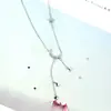 Colar com Pingente de Borla de Lua Cravejada de Estrelas e Diamantes para Mulheres, Corrente de Clavícula Estilo Coreano, Pingente Simples Tendência Personalidade Estudante Estilo Floresta