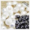 Fabricantes fornecem especificações completas com fivela de cogumelo de pérola de diamante (preto/branco) botões de malha de chiffon com strass de pérola