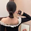 Diadema Casual de Lazo de Alta Elasticidad para Mujer 2025 Nuevo Estilo Goma para el Cabello de Gama Alta sin Banda para el Cuero Cabelludo