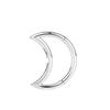 Suministro directo de fábrica de joyas de acero inoxidable, pendientes con personalidad de tendencia europea y americana, anillo para la nariz, anillo para la nariz con forma de luna, joyería para piercing.