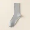 Calcetines de Lana para Hombre Otoño e Invierno Engrosados Cálidos Simples Casual de Negocios Versátiles Color Sólido Calcetines Largos de Cachemir Calcetines Caídos