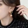 Aretes de Perla Melard para Mujer, Aretes de Botón de Lujo Ligero de Gama Alta, Nuevo Modelo Popular 2026, Aretes Femeninos de Nicho Otoño/Invierno