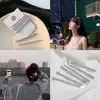 Jin Zhini Mesmo Estilo Ins Grampo de Cabelo Brilhante com Strass Top Clip Franja Acessório de Cabeça Grampo de Cabelo Grampo de Um Caractere Simples Grampo Lateral Acessórios de Cabelo