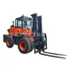 Empilhadeira Diesel Off-Road Manuseio e Carregamento em Canteiro de Obras Empilhadeira de Quatro Rodas 3 Toneladas Elevação Hidráulica Empilhador Diesel Todo-o-Terreno