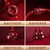 Tornozeleira de Fio Vermelho com Doze Signos do Zodíaco em Cinábrio Novo Estilo 2023 Pulseira com Fivela de Paz Ornamento de Corda de Pé Trançada com Ano de Nascimento com Acabamento de Alta Qualidade