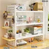 Prateleira de Armazenamento para Mesa, Organizador de Mesa, Estante Multi-Nível para Exibição de Livros, Painel Perfurado para Mesa de Escritório