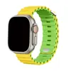 Adecuado para correas de Apple Watchs456789/10/11 Correas de Apple Modificadas Correas de Reloj de Silicona Marina