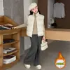 Colete feminino, peça de outer wear para outono e inverno, espessado, novo estilo, colete acolchoado infantil da moda, colete quente de inverno para bebê, moderno
