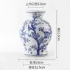 Novo Vaso de Cerâmica Estilo Chinês, Pintado à Mão, Adequado para Hidroponia, Ornamento de Cerâmica de Alta Temperatura, Vaso para Rack de TV da Sala