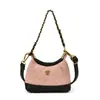 Nova Bolsa Estilo Princesa para Crianças 2026 com Corrente de Losangos e Design de Flor de Camélia, Mini Bolsa Transversal para Meninas, Bolsa Pequena Fofa