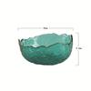 Ruxue Estilo Japonês Martelo Padrão De Malha De Vidro De Cristal Espessado Phnom Penh Tigela De Salada Casa Transparente Phnom Penh Prato De Frutas Tigela De Sopa