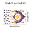 Novo FX-E311 lustre roxo criativo pendurado decoração estrela sala de estar sala de estar casa fundo decoração adesivo de parede