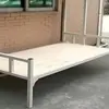 Cama de Dormitório Individual com Armário, Cama de Aço para Apartamento, Cama de Dormitório para Funcionários Escolares com Armário de Armazenamento, Material Espessado