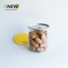Pote Plástico Transparente PET de Grau Alimentício 500ml Pote Selado Fácil de Abrir Pote para Nozes Doces Biscoitos Pote para Embalagem de Pó