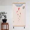 Pintura Pendurada com Imagem de Nove Peixes Chineses Pintura de Parede Zen Lótus Corredor Pintura Decorativa Koi Salão de Chá Corredor Murais de Corredor
