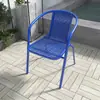 Mesa y silla para balcón, patio, ocio, hogar, silla de exterior, tienda de té con leche, silla de hierro y plástico, silla de exterior, taburete