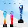 Troféu de Cristal Atacado Medalha Criativa Gravada Honra Equipe Estrela de Cinco Pontas Competição de Funcionário Destaque Prêmio Cristal Branco