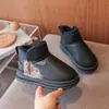 Zapatos de Algodón para Niños 2026 Estilo Nuevo para Invierno y Otoño Modernos Versátiles para Niñas Botas de Nieve Gruesas de Felpa para Niños Medianos y Grandes Zapatos de Pan