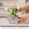 Vaso Nórdico Sala de Estar Entrada Mesa de Jantar Arranjo de Flores Enfeites Decorativos Artesanato Cerâmico para Casa Preço de Atacado