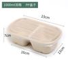 Caja de Almuerzo Rectangular Desechable Biodegradable de Pulpa de Papel para Comidas Ligeras y Para Llevar, Caja de Empaque para Ensaladas de 700-850ml
