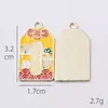 Accesorios DIY Estilo Chino Aleación Goteo de Aceite Personaje Marca Bolsa de la Suerte Accesorios para Llavero Que Aprobarán Todos los Exámenes y Ganarán Todo