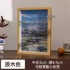 Moldura de foto oca tridimensional simples, moldura de exibição DIY para preservar flores secas, decoração criativa de moldura de foto de espécime em branco feita à mão