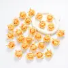 Cabeça de Rosa Simulada DIY Europeu Retrô Cor de Outono Tecido de Lã Flor Falsa Flor de Casamento Parede de Flores Arranjo de Flores Flores Decorativas