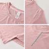 Top de Yoga, Camiseta Ligera y Transpirable para Mujer, Ropa de Fitness de Verano Asimétrica para Mujer, Camiseta de Running de Cuello Redondo, Secado Rápido