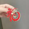 Broche de dragão do zodíaco novo estilo chinês elegante elegante elegante elegante elegante casaco de sorte corpete decote
