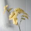 11 Hojas de Lluvia de Primavera Bifurcadas, Hojas de Lirio de Calas Simuladas, Hojas de Boda en el Bosque, Plantas Verdes Impresas en 3D, Plantas Simuladas para Decoración del Hogar