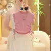 Traje de Verano para Niñas 2025 Nueva Moda Estilo Coreano Manga Corta Pantalones Culotte de Mezclilla para Niños Conjunto de Dos Piezas Moderno