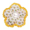 Gato Neuro Estampado Floral Patito Flor Collar Ajustable Cómodo Collar Isabelino Anti-Mordiscos Post-Cirugía para Gatos