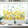 Xino Jdt-A666 Campo de Flores de Colza Creativo Transfronterizo Pegatina de Pared Autoadhesiva Desmontable Decoración de Pared para Sala de Estar y Dormitorio