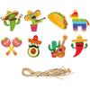 Adorno colgante de etiqueta decorativa DIY México transfronterizo Adornos colgantes Arreglo de ambiente 5 de mayo Carnaval de México